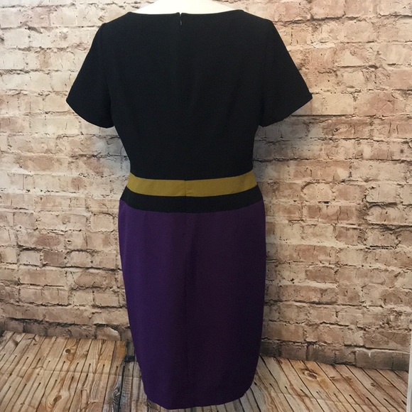 Jones Wear Day to Dinner black combo dress. - Picture 4 of 8